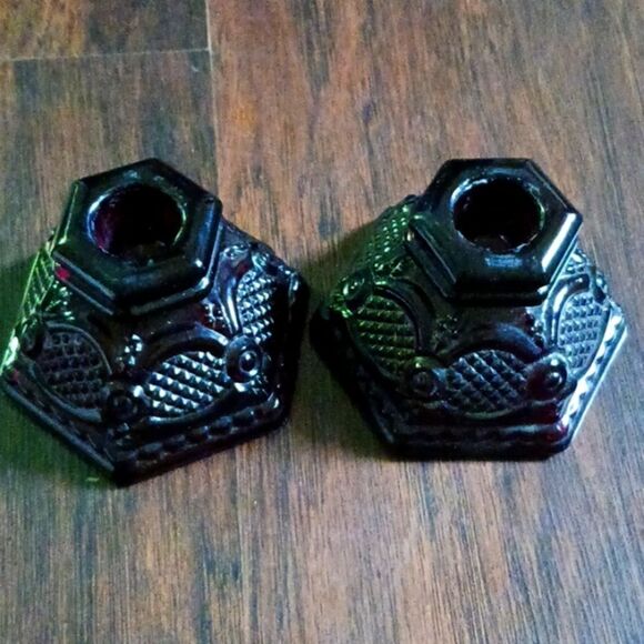 Vintage Cape Cod Ruby Red Candlestick Holders - Picture 1 of 1